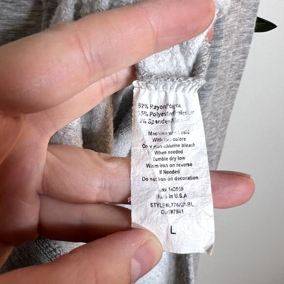 Gray Side Slit Sweatshirt - Picture 4 of 5